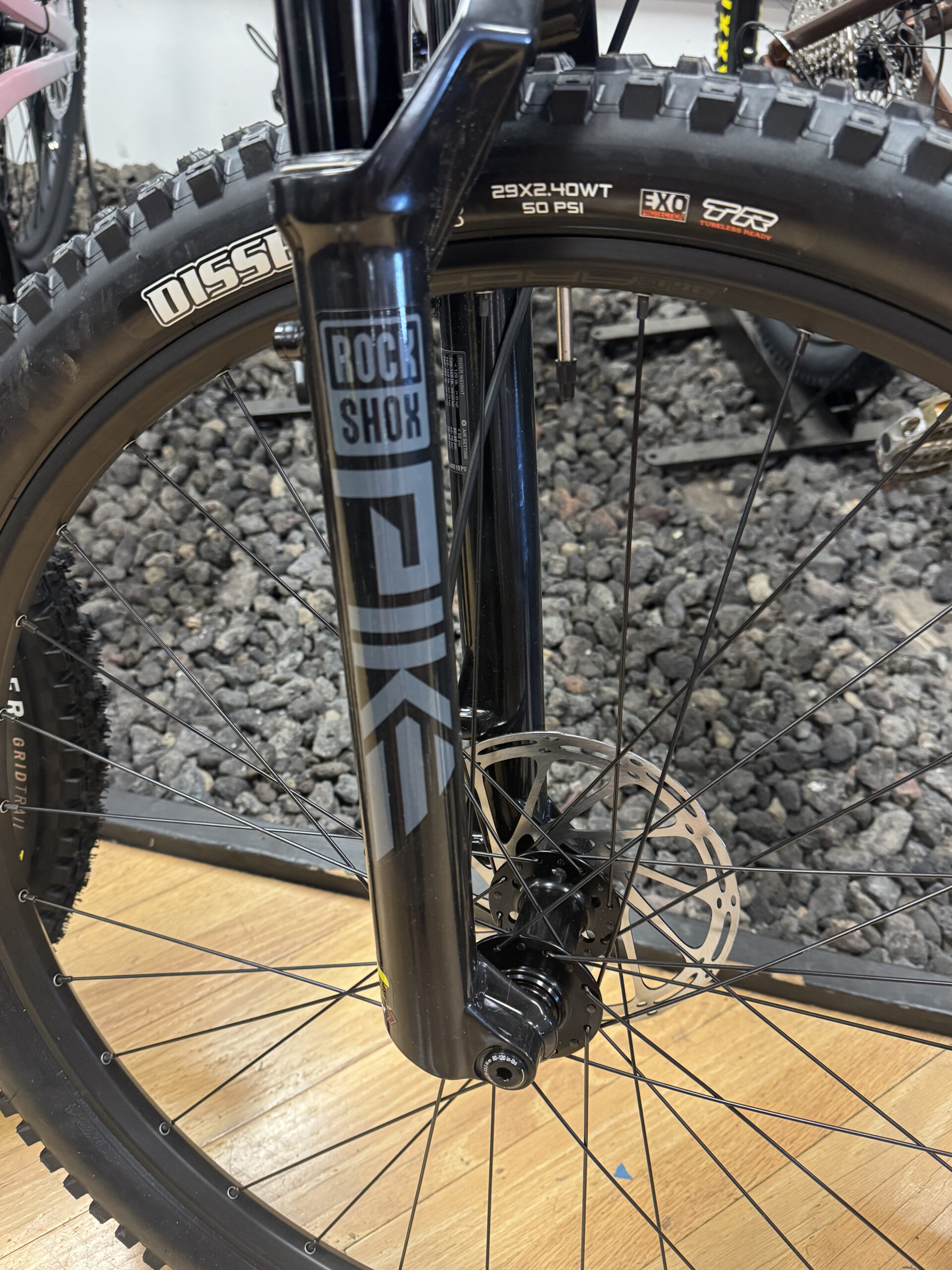 RockShox Pike fork on a trail bike