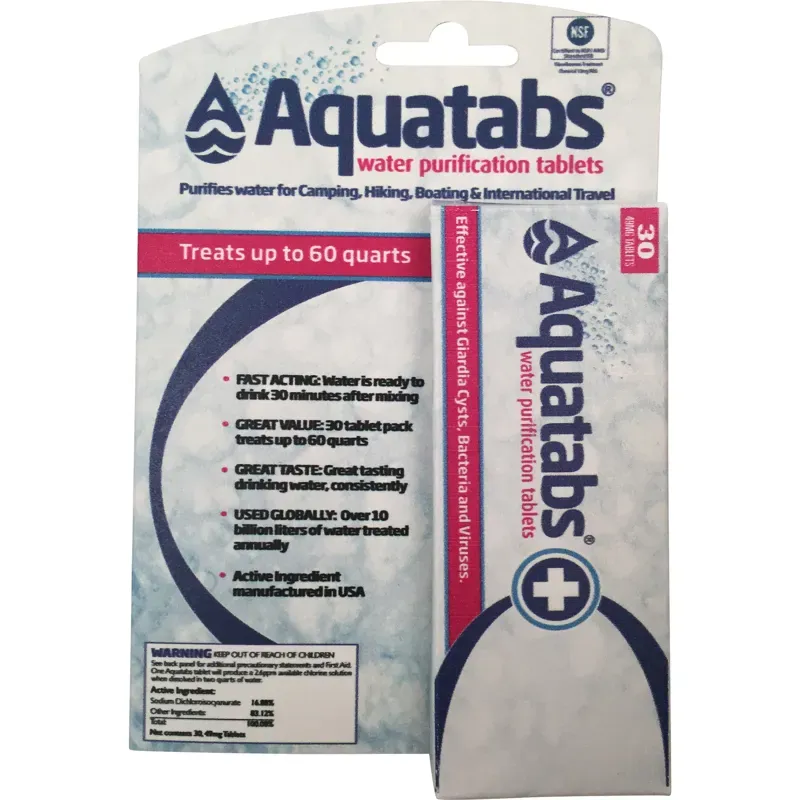 MSR Aquatabs Water Purification Tablets