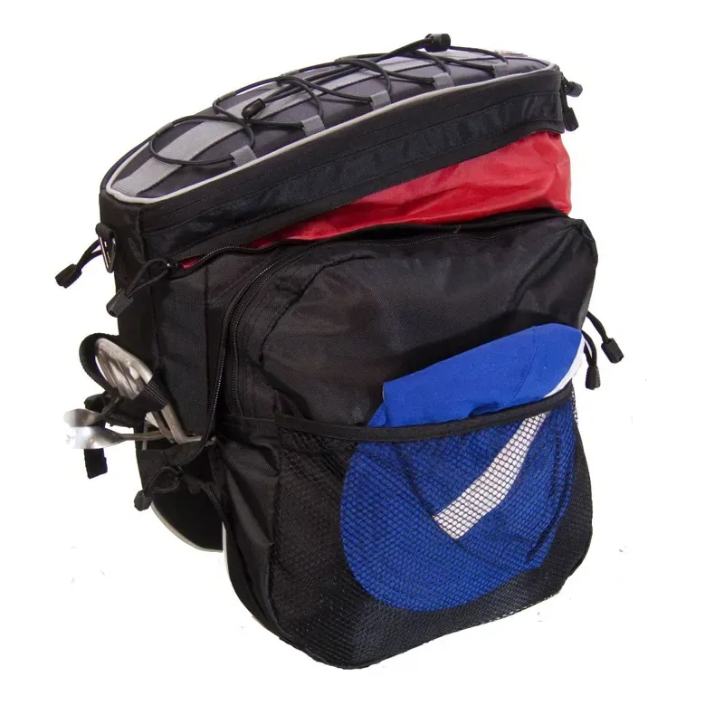 Banjo Brothers Expanding Rack Top Pannier Bag in Black-2