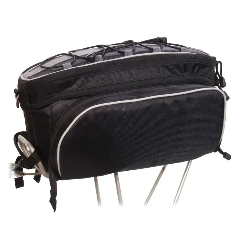 Banjo Brothers Expanding Rack Top Pannier Bag in Black