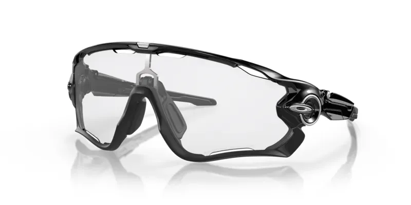 Oakley Jawbreaker OO-9290-14 In Clear To Black Iridium Photochromic Lenses/Polished Black Frame