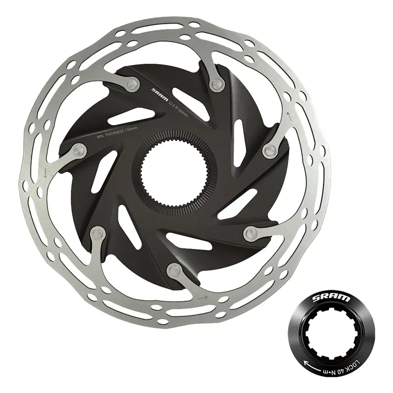 SRAM BCenterline X Road 2-Piece Disk Rotor w/Lock Ring in Black