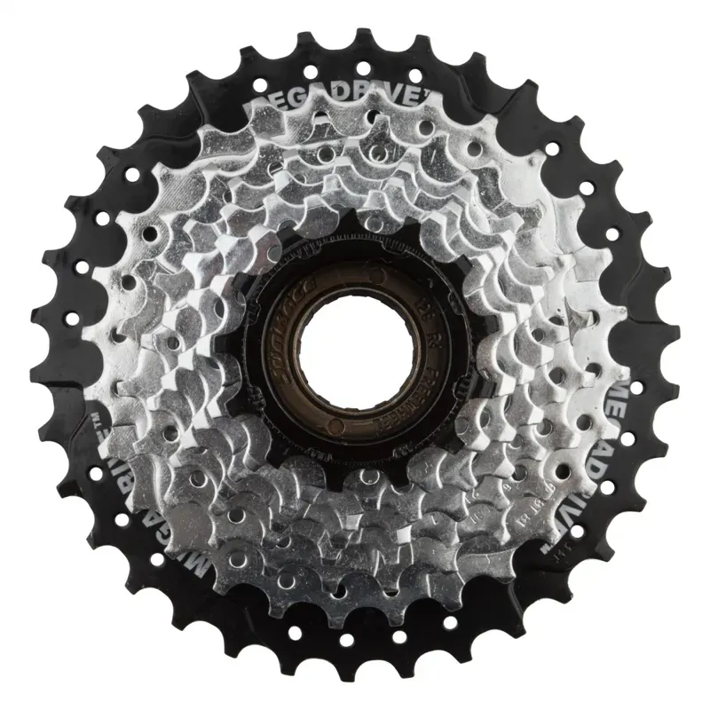 Sunrace MFM56 8-speed 13-34-tooth Freewheel in Silver/Black