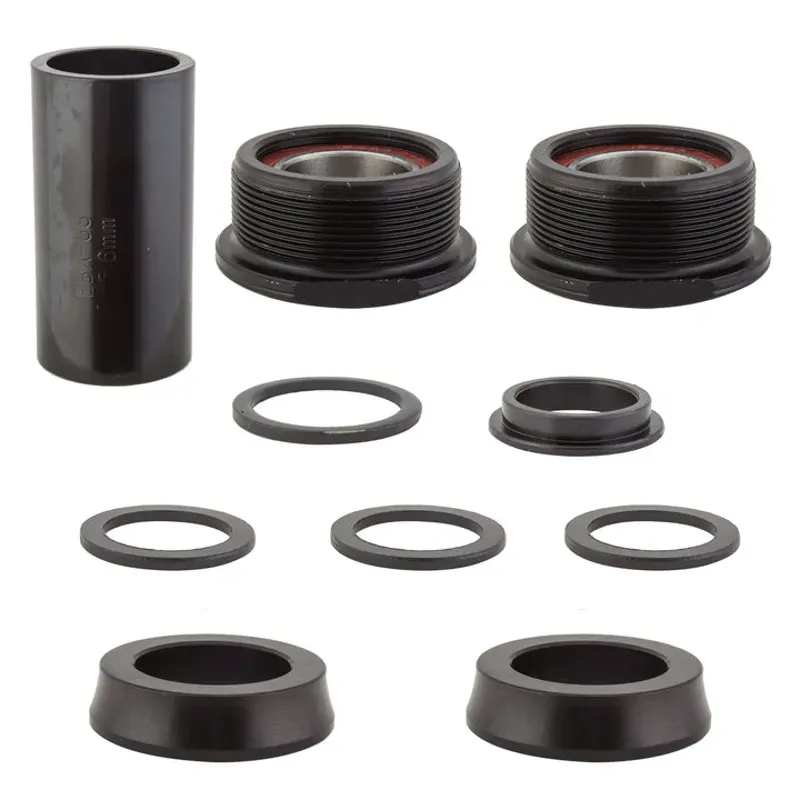 Black Ops 19mm MX Bottom Bracket Set in Black
