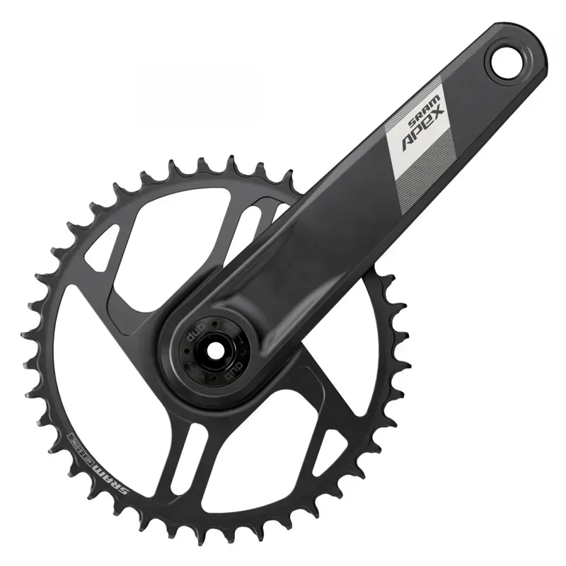 SRAM Apex 1X D1 165x40mm Dub Wide Crankset w/o BB in Black