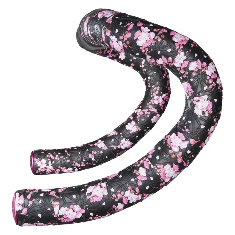 Supacax Super Sticky Kush Bar Tape in Black/Pink Sakura Flowers