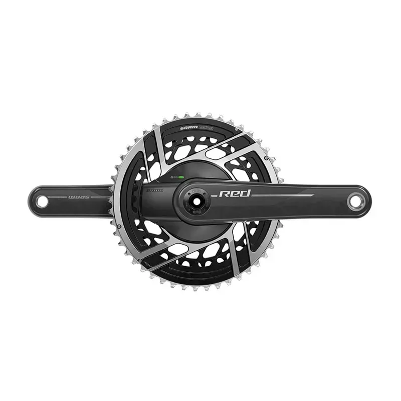 SRAM Red AXS 2x 160mm 48/35-tooth Power Meter E1 Crankset in Black