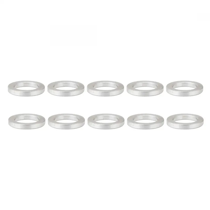 Sunlite 10-pack 2x15x10mm Hub Axle Spacer in Silver