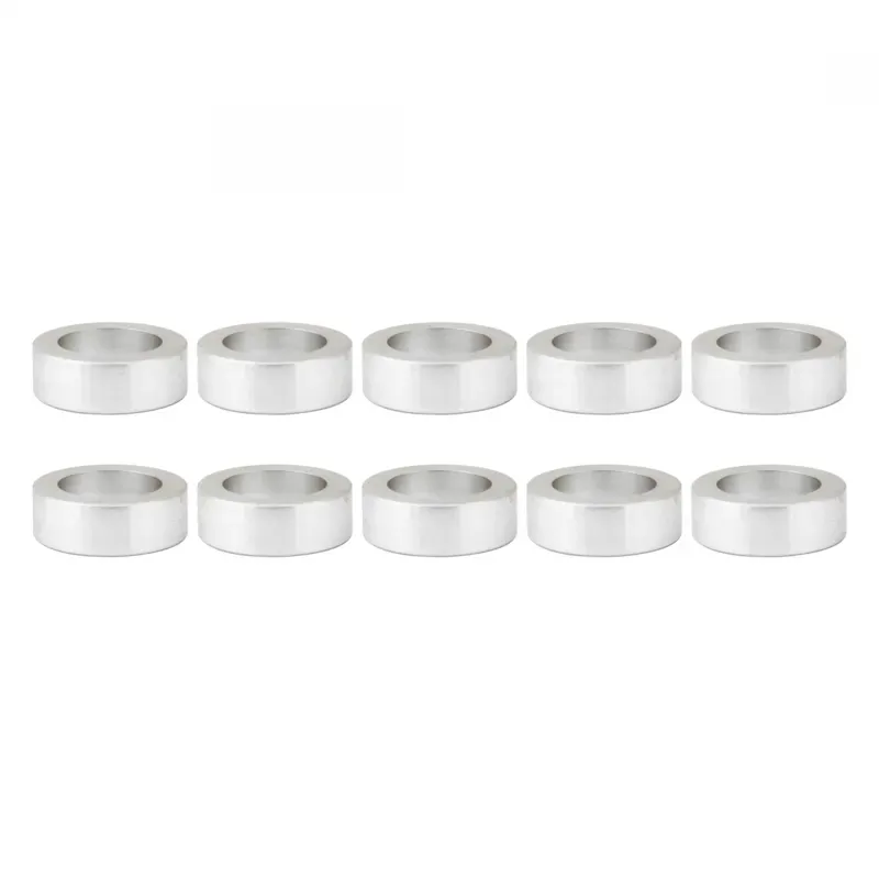 Sunlite 10-pack 5x15x10mm Hub Axle Spacer in Silver