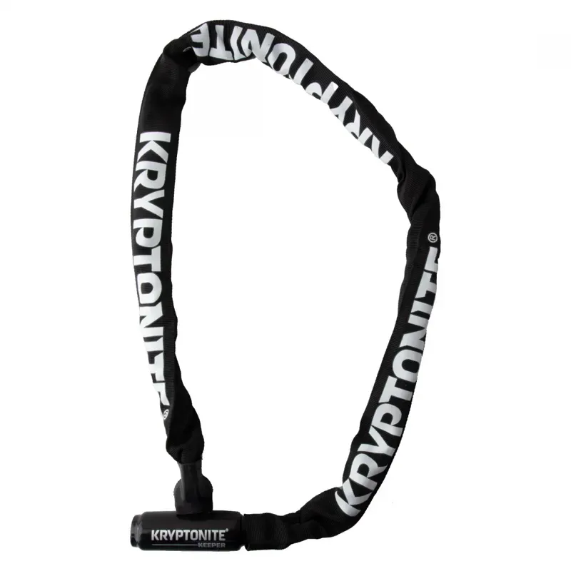 Kryptonite Keeper 712 Key Integrated Chain Lock in Black