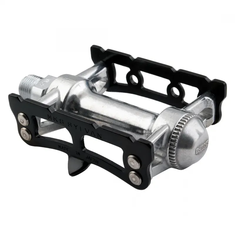 MKS Sylvan Track 9/16-inch BMX Pedals in Black/Silver