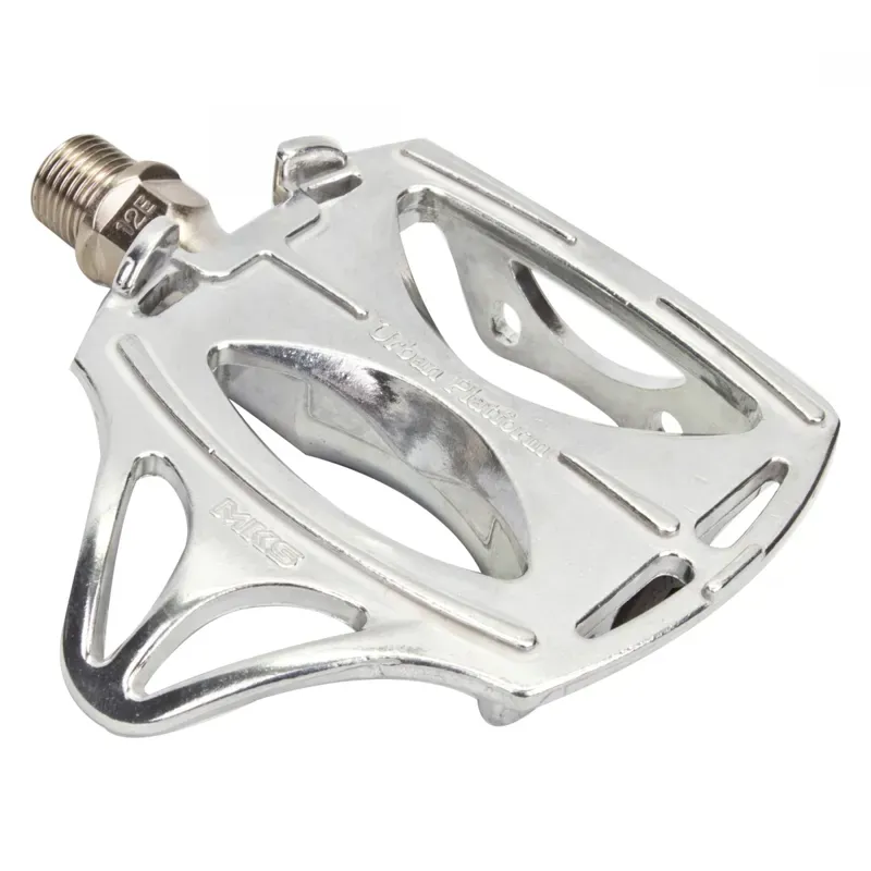 MKS Urban 9/16-inch BMX Platform Pedals in Silver