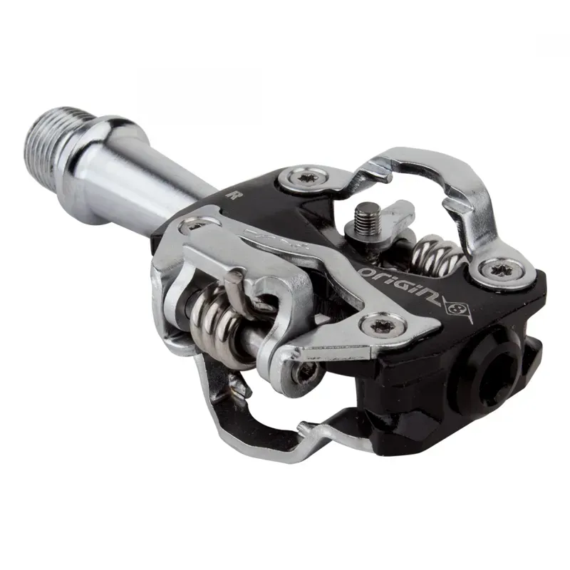Origin8 Double Clipless Mountain Pedals in Black/Gray