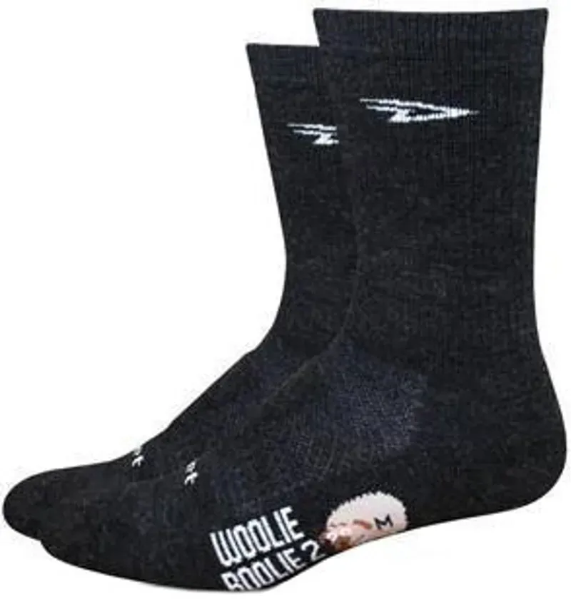 DeFeet Woolie Boolie 6in D-Logo Socks in Charcoal