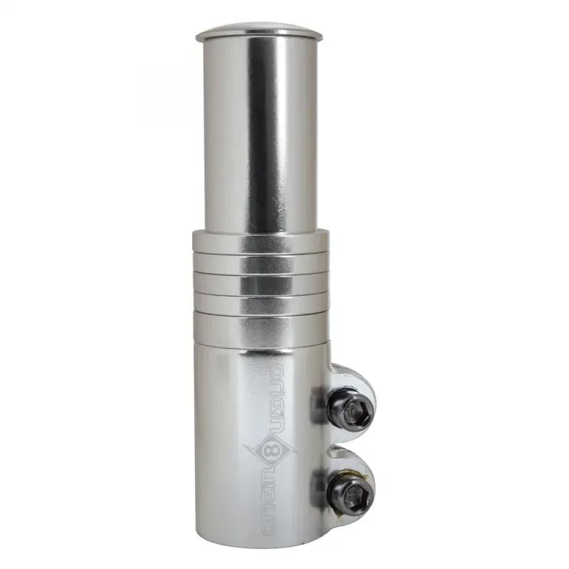 Origin8 75mm 1-1/8 Xtra-Lift Stem Riser in Silver