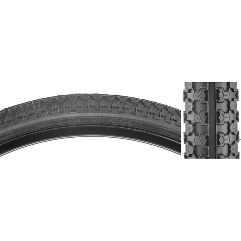 Sunlite CTR K52 26x2.175-inch Wired Mountain Bike Tire in Black/White