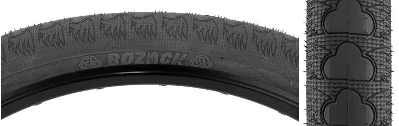 SE Bikes Bozack 24x2.4-inch Wire BMX Tire in Black/Black