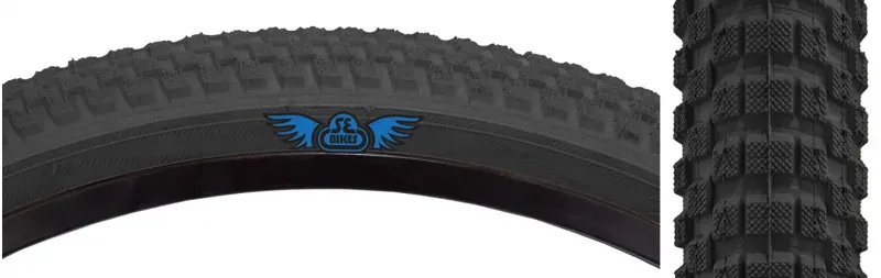 SE Bikes Cub 26x2.0-inch Wire BMX Tire in Black/Black