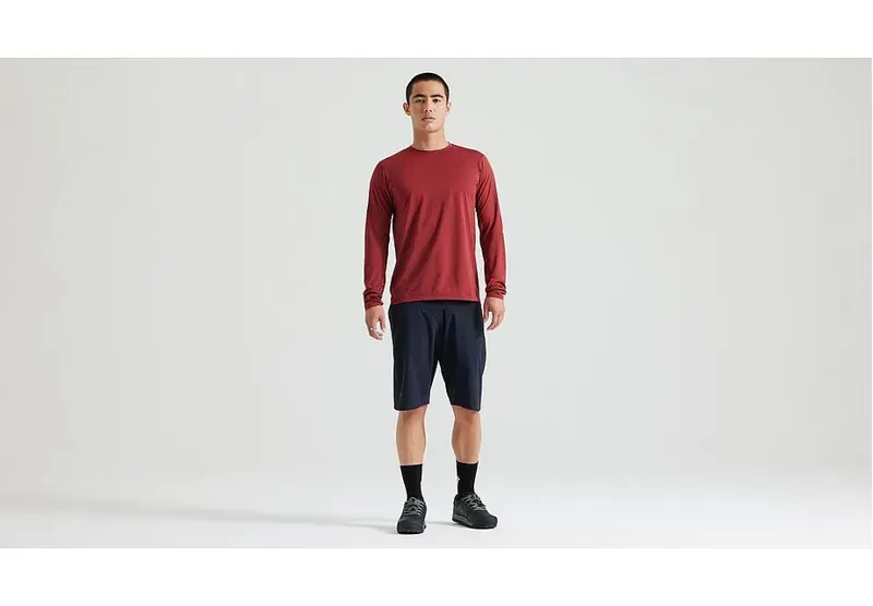 Specialized Gravity Training Long Sleeve Jersey in Garnet Red