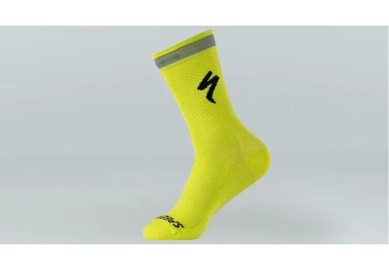 Specialized Soft Air Reflective Tall Socks in Hyper Green