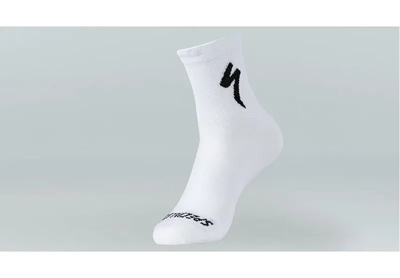 Specialized Soft Air Road Mid Socks in White/Black