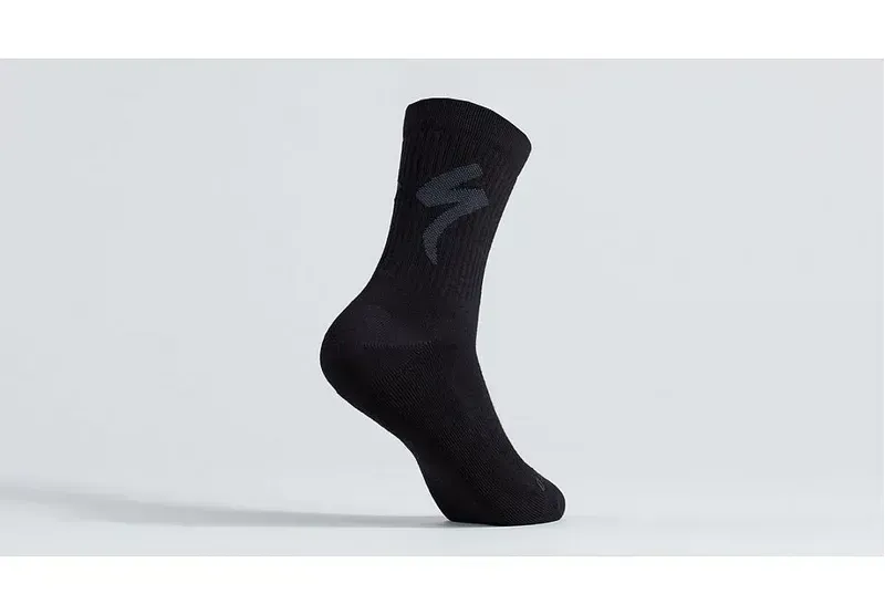 Specialized Cotton Tall Logo Socks in Black