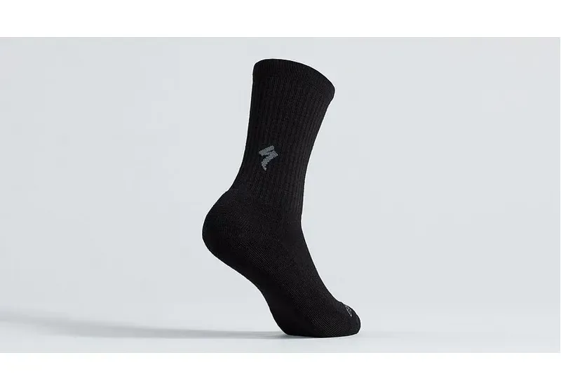 Specialized Merino Midweight Tall Socks in Black