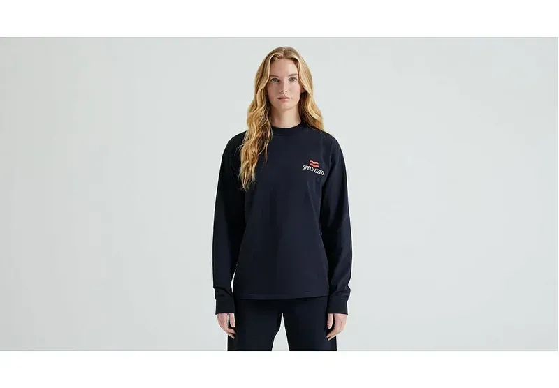 Specialized Graphic Relaxed Long Sleeve T-Shirt in Black HTTG Graphic