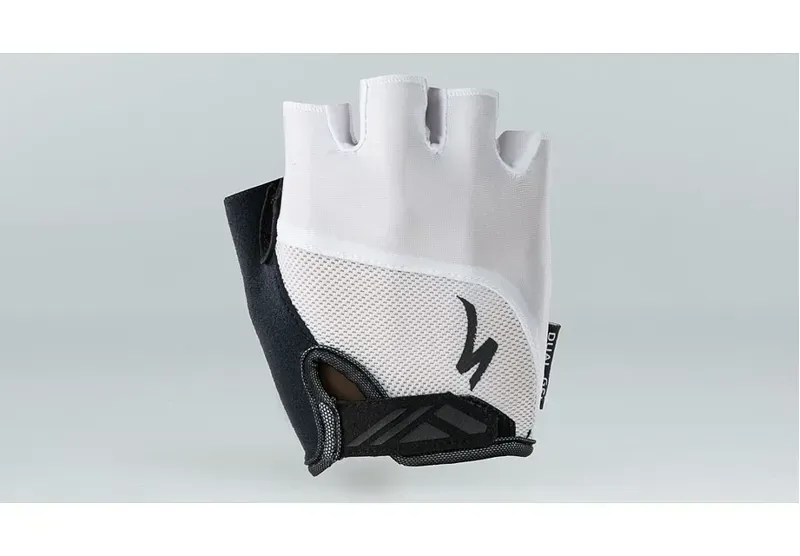 Specialized Body Geometry Dual-Gel Women's Short Finger Gloves in White