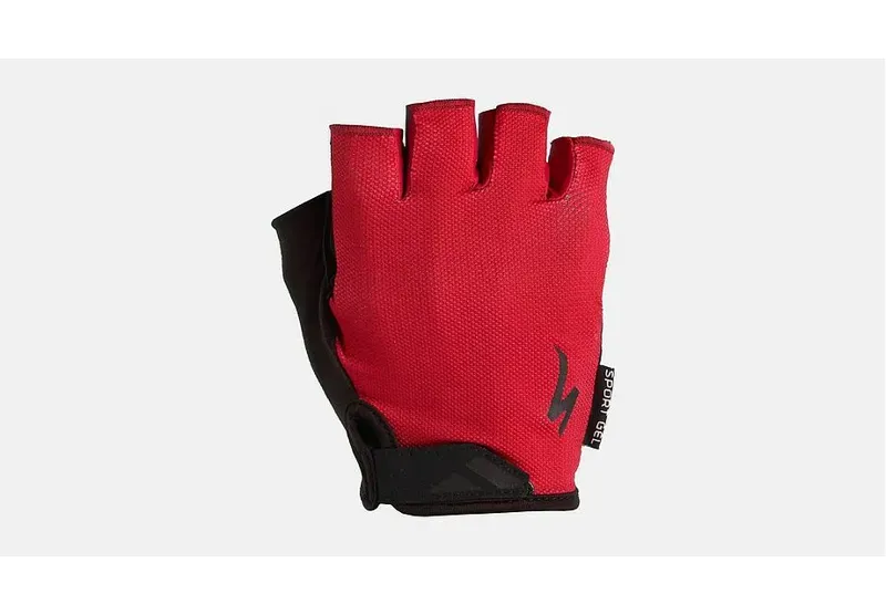 Specialized Body Geometry Sport Gel Short Finger Gloves in Vivid Red