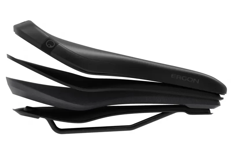 Ergon SM E-Mountain Core Prime Saddle -Stealth Mens Small/ Medium Steah