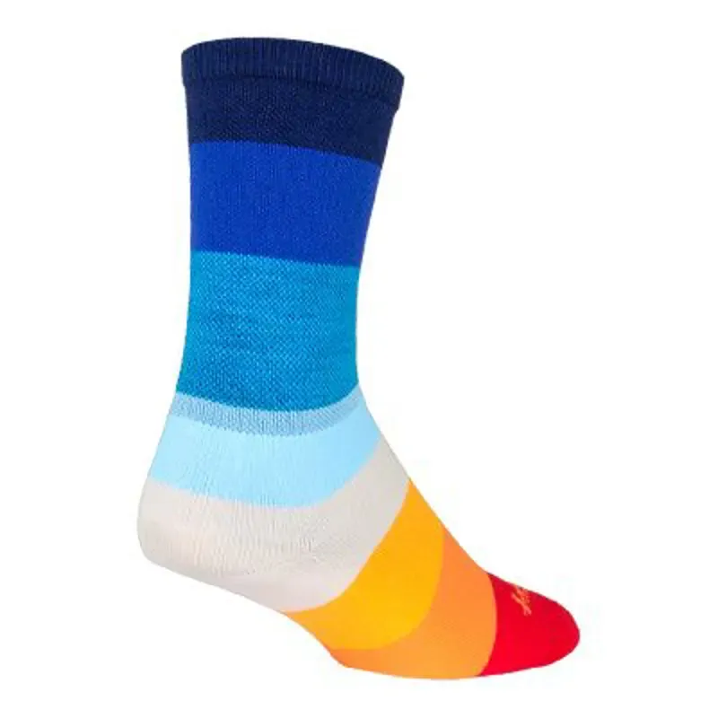 Sockguy 70's 6in L/XL Crew Socks in Blue