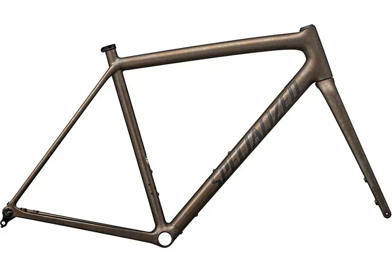 Specialized Crux 10R Gravel Frameset in Burnt Gold/Black Dry Impasto/Obsidian