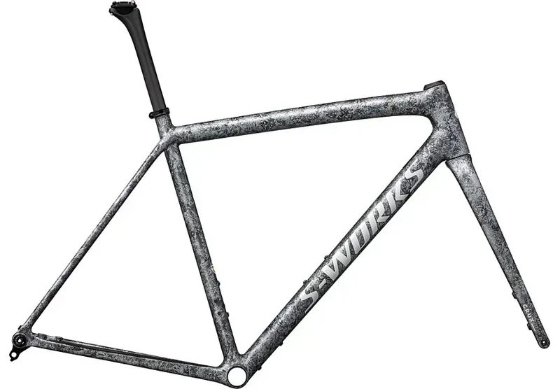 Specialized S-Works Crux Frameset in Carbon/Blurred Impasto/White Silver