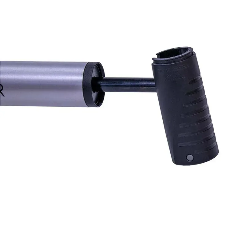 Planet Bike Fresh Air Mini Pump w/Gage in Silver-3