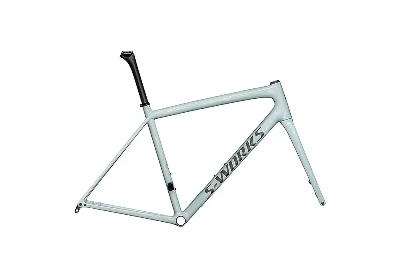 Specialized S-Works Aethos Frameset in Sea Foam/Dry Violet Gold Ghost/Smoke