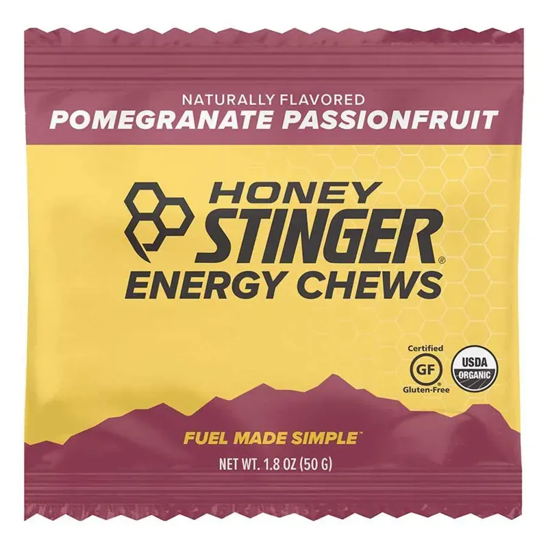 Honey Stinger Organic Energy Chews Pomegranate 12 servings