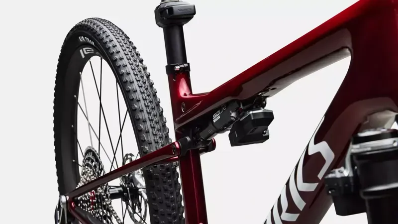 Specialized S-Works Epic 9 XC Mountain Bike in Red Tint Over Red Reflex Pearl Edge Fade-5
