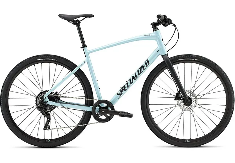 Specialized Sirrus X 2.0 Hybrid Bike in Arctic Blue/Black/Black Reflective