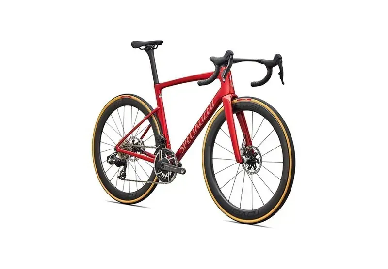 Specialized Tarmac SL9 S-L SRAM RED AXS Road Bike in Cayenne/Chrome-1