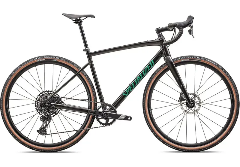 Specialized Diverge Comp E5 Gravel Bike in Metallic Obsidian/Metallic Pine Green