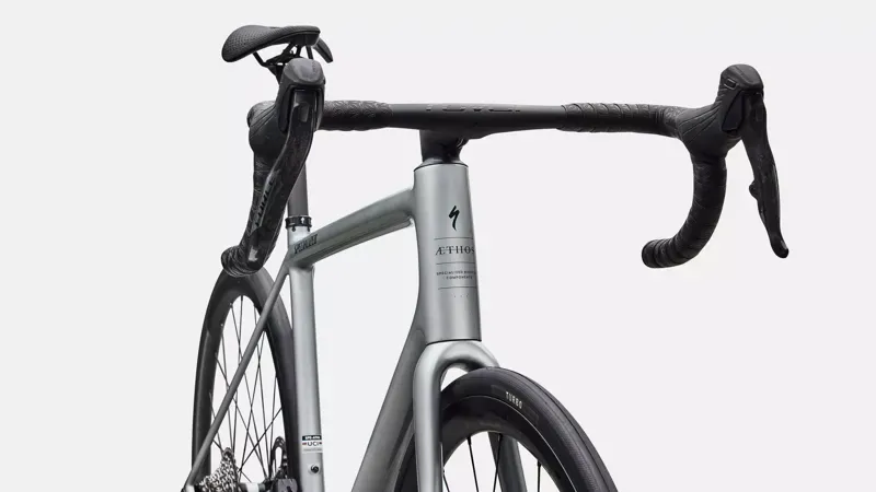 Specialized Aethos 2 Pro SRAM Force AXS Race Bike in Shadow Silver-4