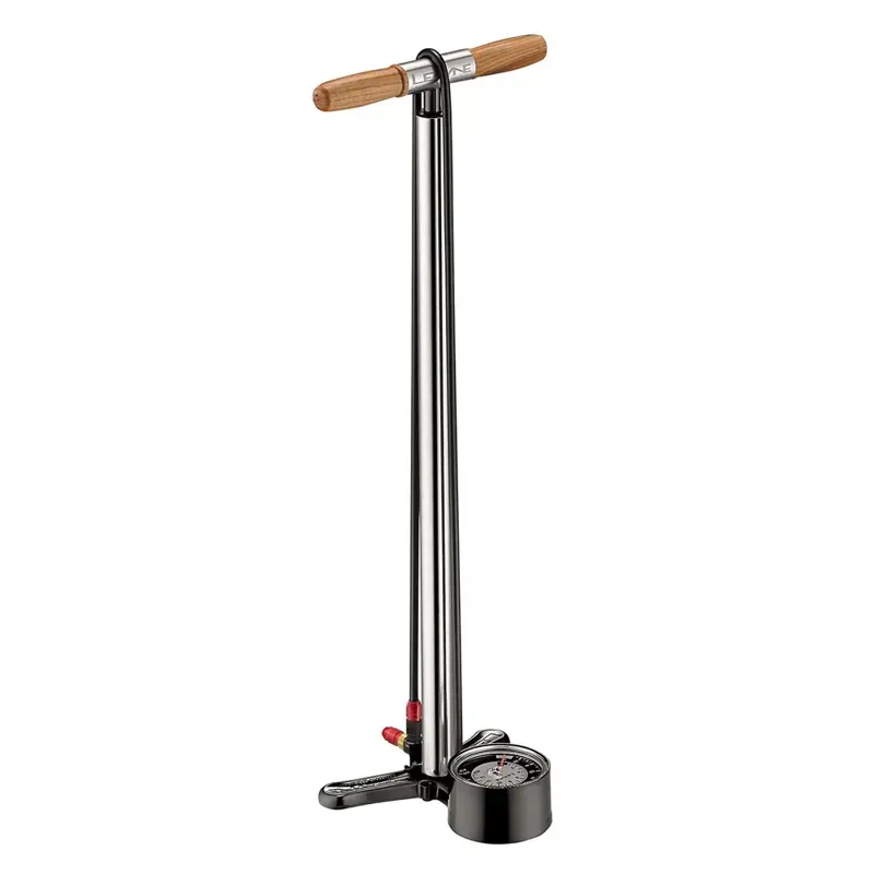 Lezyne Alloy Floor Drive Pump Standard Length: ABS-1 Chuck Silver