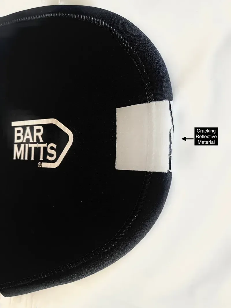Bar Mitts Extreme Neoprene Road Mittens Dual Position XL in Black
