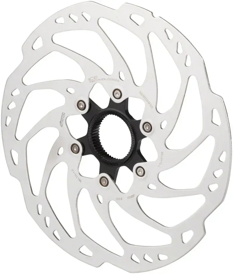 Shimano SLX SM-RT70-LE 203mm Center Lock Disk Brake Rotor in Silver-1