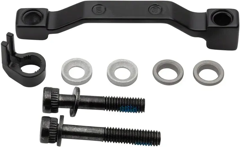 Shimano SM-MA-F180P/P2 Disk Brake Adaptor 160mm Post to 180mm Rotor in Black