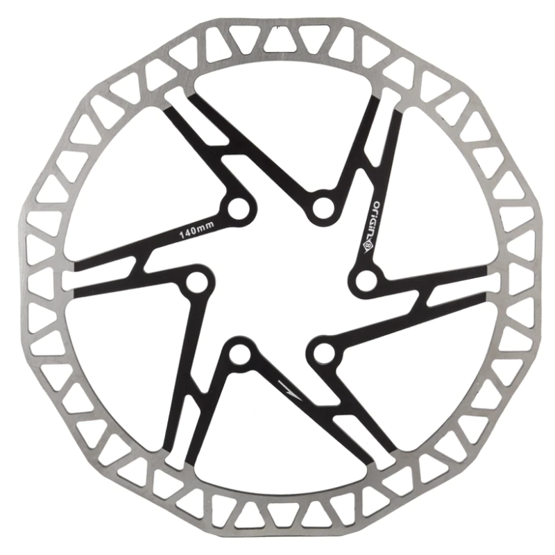 Origin8 Speedcheck 140mm 1-piece Rotor in Black/Silver