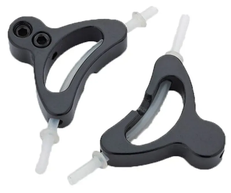 Jagwire Alloy Straddle Cable Carrier Pair in Black