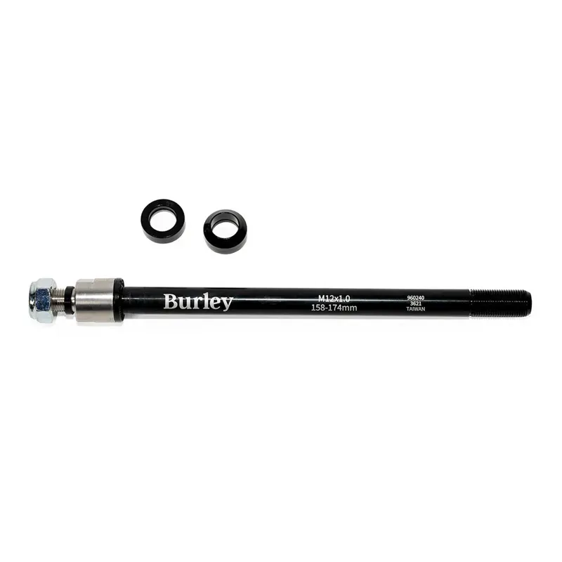 Burley 12x1.0 158-174mm Thru-axle w/ Hardware in Black/Silver