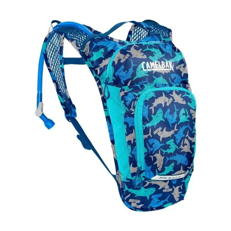 Camelbak Kids' Mini MULE 3l Hydration Pack w/1.5l Reservoir in Sharks
